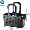 image:imageiDesign Portable Plastic Shower Tote Caddy with Handle White  For College Dorm or Bathroom Made in USABlack