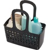 image:imageiDesign Portable Plastic Shower Tote Caddy with Handle White  For College Dorm or Bathroom Made in USABlack