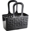 image:imageiDesign Portable Plastic Shower Tote Caddy with Handle White  For College Dorm or Bathroom Made in USABlack