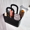 image:imageiDesign Portable Plastic Shower Tote Caddy with Handle White  For College Dorm or Bathroom Made in USABlack