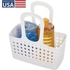 image:imageiDesign Portable Plastic Shower Tote Caddy with Handle White  For College Dorm or Bathroom Made in USAWhite