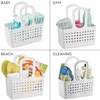 image:imageiDesign Portable Plastic Shower Tote Caddy with Handle White  For College Dorm or Bathroom Made in USAWhite