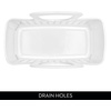 image:imageiDesign Portable Plastic Shower Tote Caddy with Handle White  For College Dorm or Bathroom Made in USAWhite
