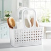 image:imageiDesign Portable Plastic Shower Tote Caddy with Handle White  For College Dorm or Bathroom Made in USAWhite