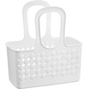 image:imageiDesign Portable Plastic Shower Tote Caddy with Handle White  For College Dorm or Bathroom Made in USAWhite