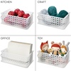 image:imageiDesign Portable Shower Caddy Basket with Handle  ClearFrost For Dorm or Bathroom Made in USAClear Frost