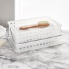 image:imageiDesign Portable Shower Caddy Basket with Handle  ClearFrost For Dorm or Bathroom Made in USAClear Frost