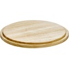 image:imageiDesign Recycled Plastic Cake Dome The Rosanna Pansino Collection  1075 L x 1075 W x 8 H Clear Dome Lid with Natural Wood Base