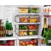 image:imageiDesign Recycled Plastic Crisp Storage Bin with Lid The Rosanna Pansino Collection  653 L x 653 W x 396 H Clear Bin with Natural Wood LidMedium