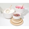 image:imageiDesign Recycled Plastic Large Mixing Bowl with Lid The Rosanna Pansino Collection  10 L x 11 W x755 H Coconut Bowl with Natural Wood Lid
