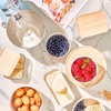 image:imageiDesign Recycled Plastic Large Mixing Bowl with Lid The Rosanna Pansino Collection  10 L x 11 W x755 H Coconut Bowl with Natural Wood Lid