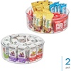image:imageiDesign Recycled Plastic Lazy Susan Turntable Organizer Pantry Bathroom General Storage and More The Linus Collection 115 Clear  Recycled Plastic Pantry Organizer Bathroom Storage General Storage115 Inch