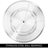 image:imageiDesign Recycled Plastic Lazy Susan Turntable Organizer Pantry Bathroom General Storage and More The Linus Collection 115 Clear  Recycled Plastic Pantry Organizer Bathroom Storage General Storage115 Inch