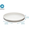 image:imageiDesign Recycled Plastic Lazy Susan Turntable Organizer The Rosanna Pansino Collection  1003 L x 1003 W x 173 H Coconut15 Inch Pack of 2