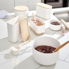 image:imageiDesign Recycled Plastic Medium Mixing Bowl with Lid The Rosanna Pansino Collection  775 L x 715 W x 5 H Coconut Bowl with Natural Wood Lid