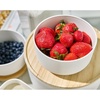 image:imageiDesign Recycled Plastic Small Mixing Bowl with Lid The Rosanna Pansino Collection  625 L x 625 W x 35 H Coconut Bowl with Natural Wood LidSmall