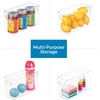 image:imageiDesign Slim Clear Plastic Storage Bin Tall Narrow 4Pack  Organizer for Kitchen Fridge PantryPack of 1