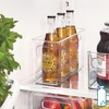 image:imageiDesign Slim Clear Plastic Storage Bin Tall Narrow 4Pack  Organizer for Kitchen Fridge PantryPack of 1