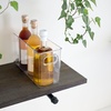 image:imageiDesign Slim Clear Plastic Storage Bin Tall Narrow 4Pack  Organizer for Kitchen Fridge PantryPack of 2