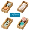 image:imageiDesign Small Acacia Wood Drawer Organizer Bin Natural  Kitchen and Pantry6 x 3 x 2