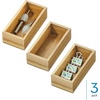 image:imageiDesign Small Acacia Wood Drawer Organizer Bin Natural  Kitchen and Pantry6 x 3 x 2