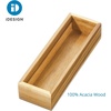 image:imageiDesign Small Acacia Wood Drawer Organizer Bin Natural  Kitchen and Pantry9 x 3 x 2