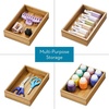 image:imageiDesign Small Acacia Wood Drawer Organizer Bin Natural  Kitchen and Pantry9 x 6 x 2