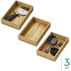image:imageiDesign Small Acacia Wood Drawer Organizer Bin Natural  Kitchen and Pantry9 x 6 x 2
