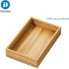 image:imageiDesign Small Acacia Wood Drawer Organizer Bin Natural  Kitchen and Pantry9 x 6 x 2