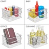 image:imageiDesign Small Clear Shower Caddy with Handle  Portable Shower Organizer For Dorm or BathroomClear