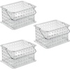 image:imageiDesign Small Clear Shower Caddy with Handle  Portable Shower Organizer For Dorm or BathroomClear