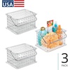 image:imageiDesign Small Clear Shower Caddy with Handle  Portable Shower Organizer For Dorm or BathroomClear