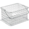 image:imageiDesign Small Clear Shower Caddy with Handle  Portable Shower Organizer For Dorm or BathroomClear
