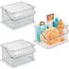 image:imageiDesign Small Clear Shower Caddy with Handle  Portable Shower Organizer For Dorm or BathroomClear