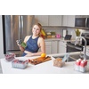 image:imageiDesign Small Fridge Berry Bin with Removable Colander Basket and Lid  Set of 4  ClearWhiteClearGray