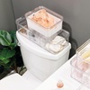 image:imageiDesign Small Fridge Berry Bin with Removable Colander Basket and Lid  Set of 4  ClearWhiteClearWhite