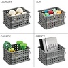 image:imageiDesign Small Shower Caddy Clear Frost  With Handle Portable For Dorm or BathroomCharcoal