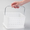 image:imageiDesign Small Shower Caddy Clear Frost  With Handle Portable For Dorm or BathroomClear Frost