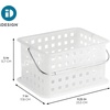 image:imageiDesign Small Shower Caddy Clear Frost  With Handle Portable For Dorm or BathroomClear Frost