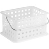 image:imageiDesign Small Shower Caddy Clear Frost  With Handle Portable For Dorm or BathroomClear Frost