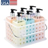 image:imageiDesign Small Shower Caddy Clear Frost  With Handle Portable For Dorm or BathroomClear Frost Pack of 9