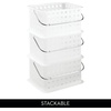 image:imageiDesign Small Shower Caddy Clear Frost  With Handle Portable For Dorm or BathroomClear Frost Pack of 9