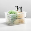 image:imageiDesign Small Shower Caddy Clear Frost  With Handle Portable For Dorm or BathroomClear Frost Pack of 9