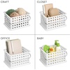image:imageiDesign Small Shower Caddy Clear Frost  With Handle Portable For Dorm or BathroomWhite