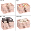 image:imageiDesign Small Shower Caddy with Handle Portable Shower Organizer for Dorm or Bathroom 3Pack Pink
