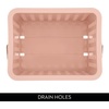 image:imageiDesign Small Shower Caddy with Handle Portable Shower Organizer for Dorm or Bathroom 3Pack Pink
