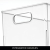 image:imageiDesign Small Stackable Plastic Storage Bin with Handles  Set of 2  Clear  Made in USAPack of 1