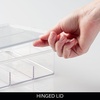 image:imageiDesign Stackable Battery Organizer Clear  Storage for AA AAA C and 9Volt Batteries