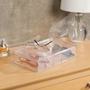 image:imageiDesign Stackable Battery Organizer Clear  Storage for AA AAA C and 9Volt Batteries