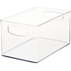 image:imageiDesign Stackable Clear Plastic Bin  Kitchen Organizers and Storage For Fridge and PantryNo Size